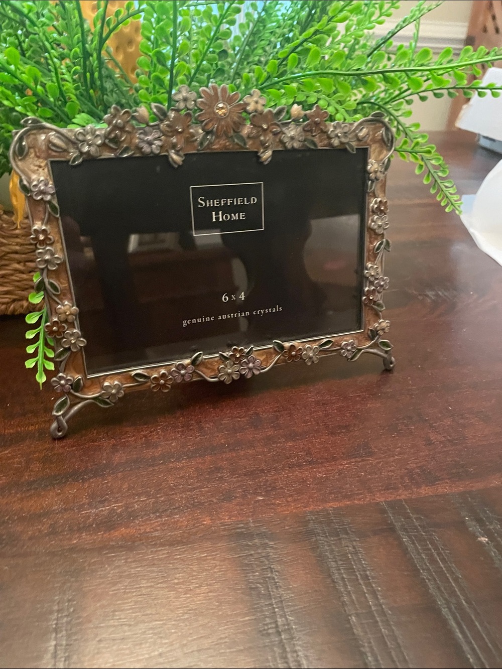 Sheffield Home Floral Decorative Frame with Australian crystals